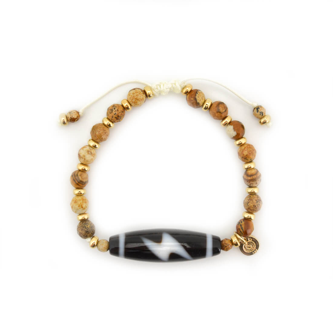 閃電五眼天珠ブレスレット