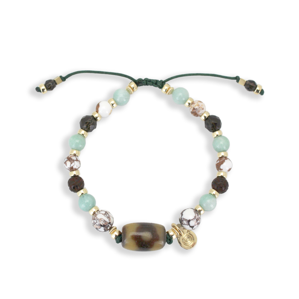 馬牙三眼天珠ブレスレット