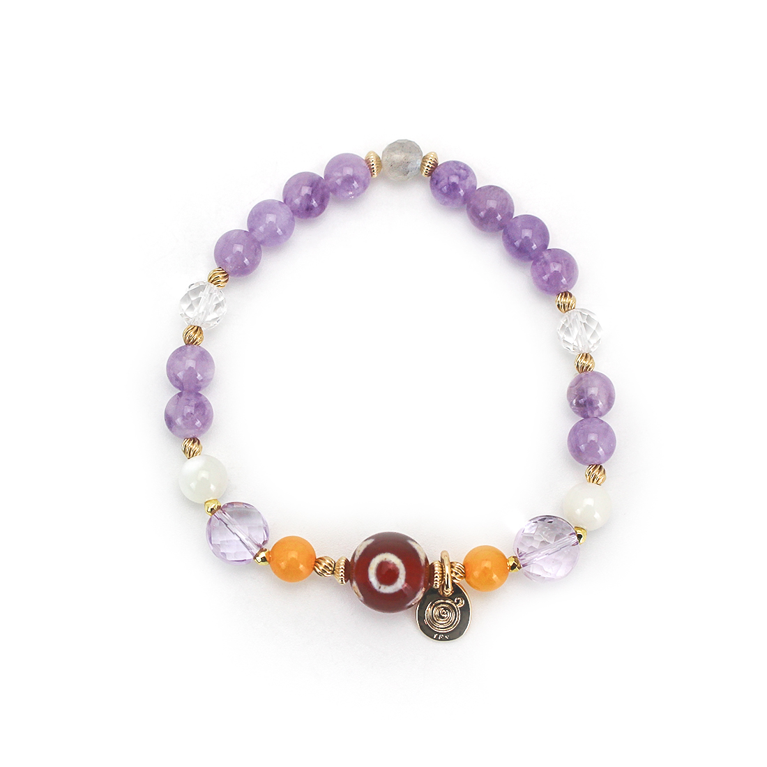 スプリングコレクション　三眼天珠ブレスレット