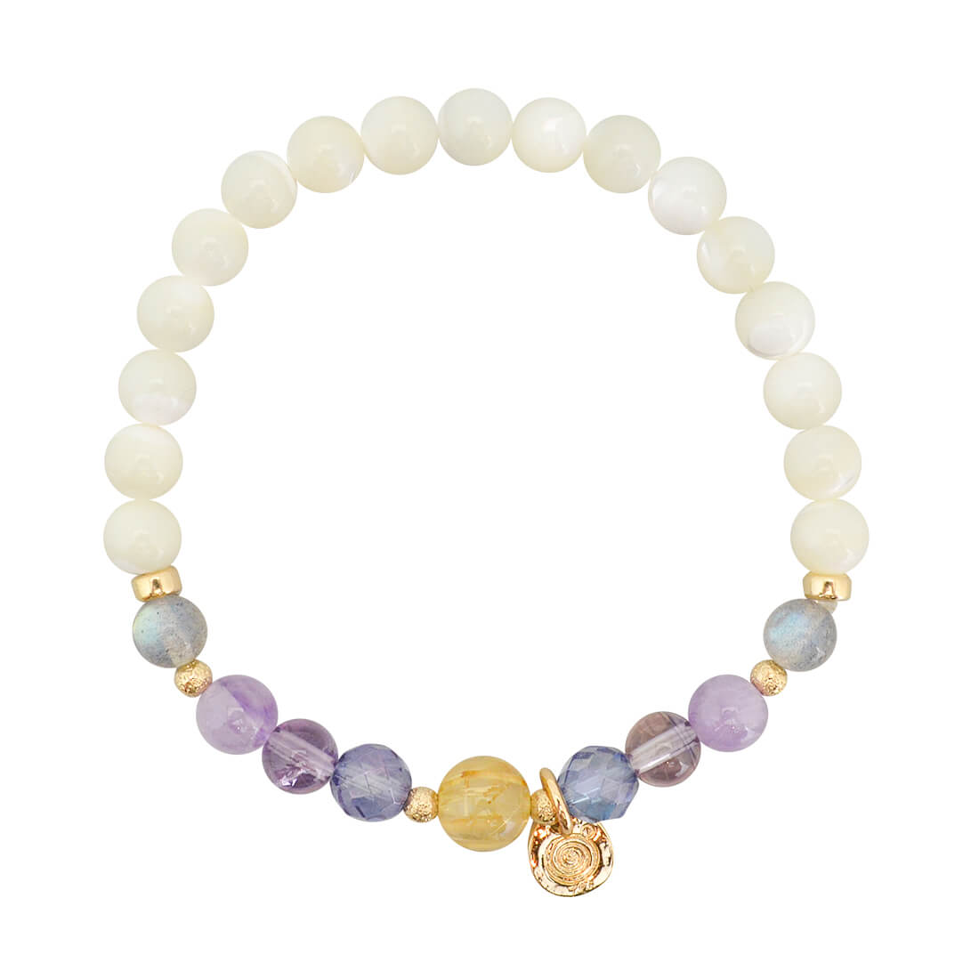 マザーオブパールデザインブレスレット