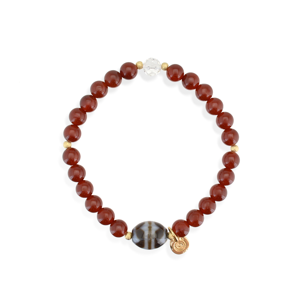 四線虎牙天珠ブレスレット