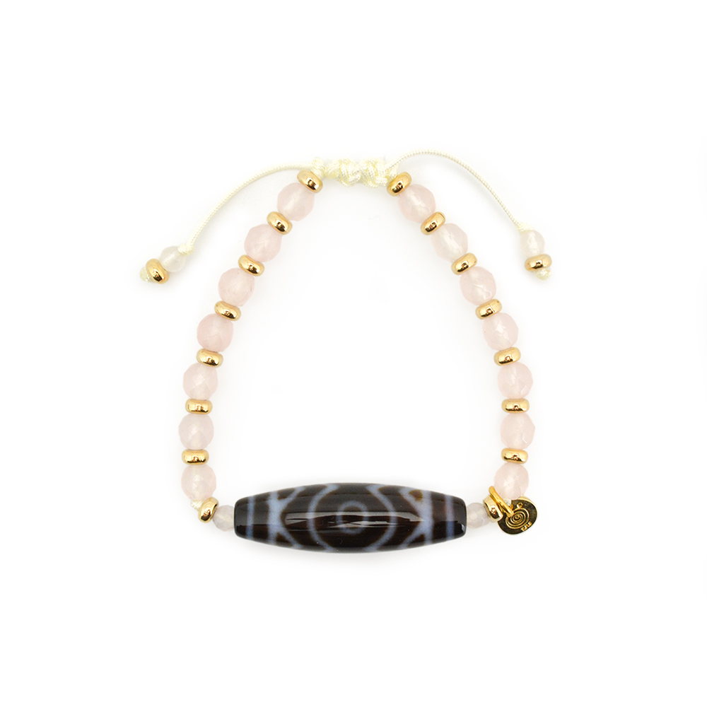 金剛蓮花三眼天珠ブレスレット