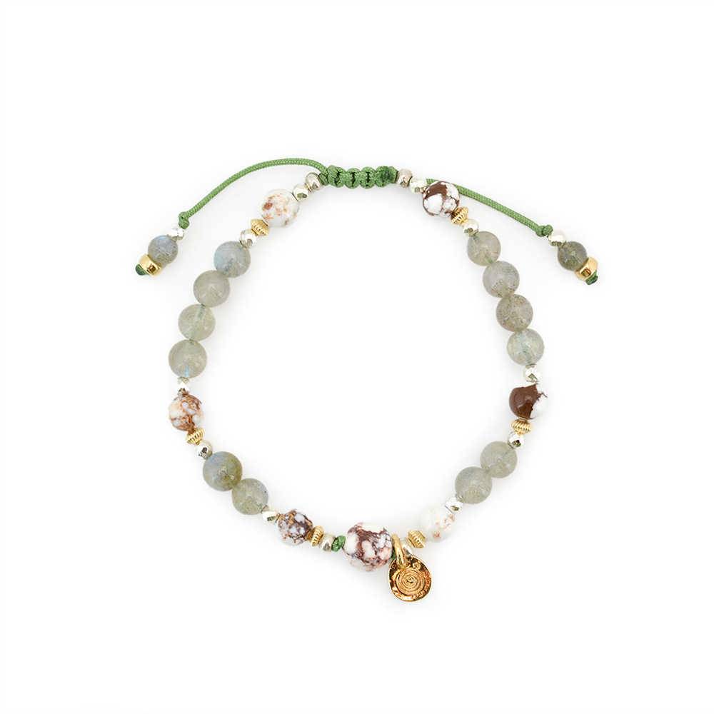 ワイルドホース＋ラブラドライトブレスレット