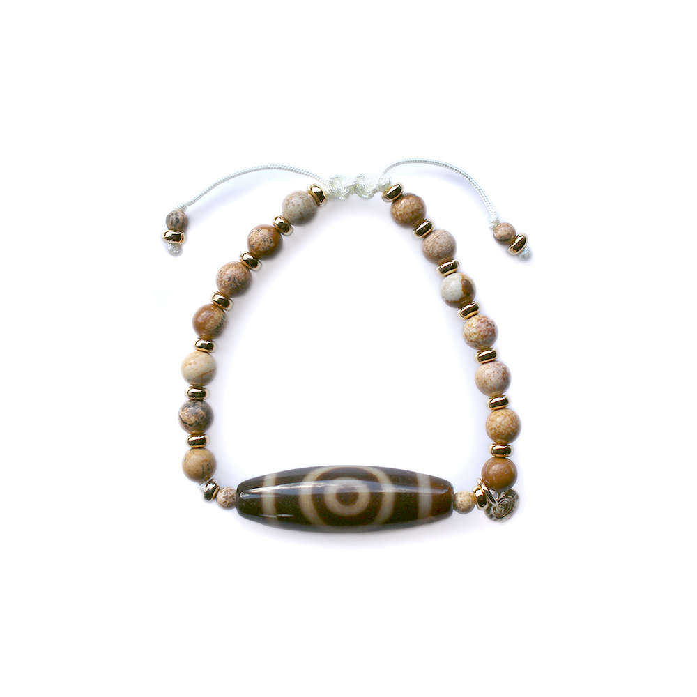 一眼天地天珠ブレスレット