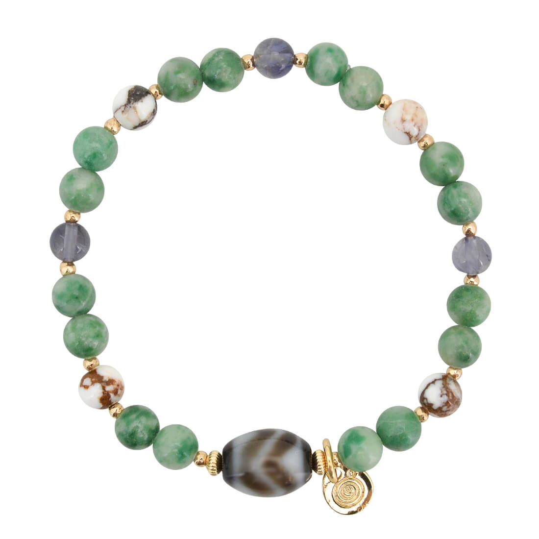 水紋天珠ブレスレット