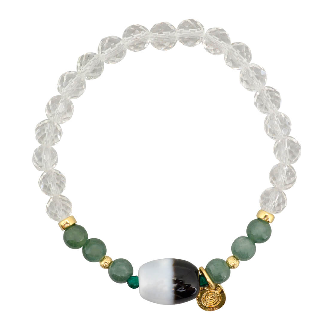 黒白天珠ブレスレット