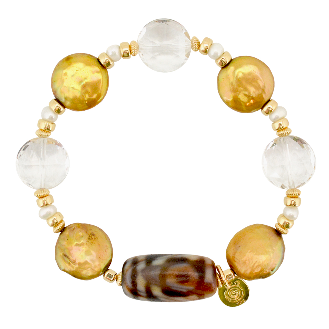 二眼天珠ブレスレット