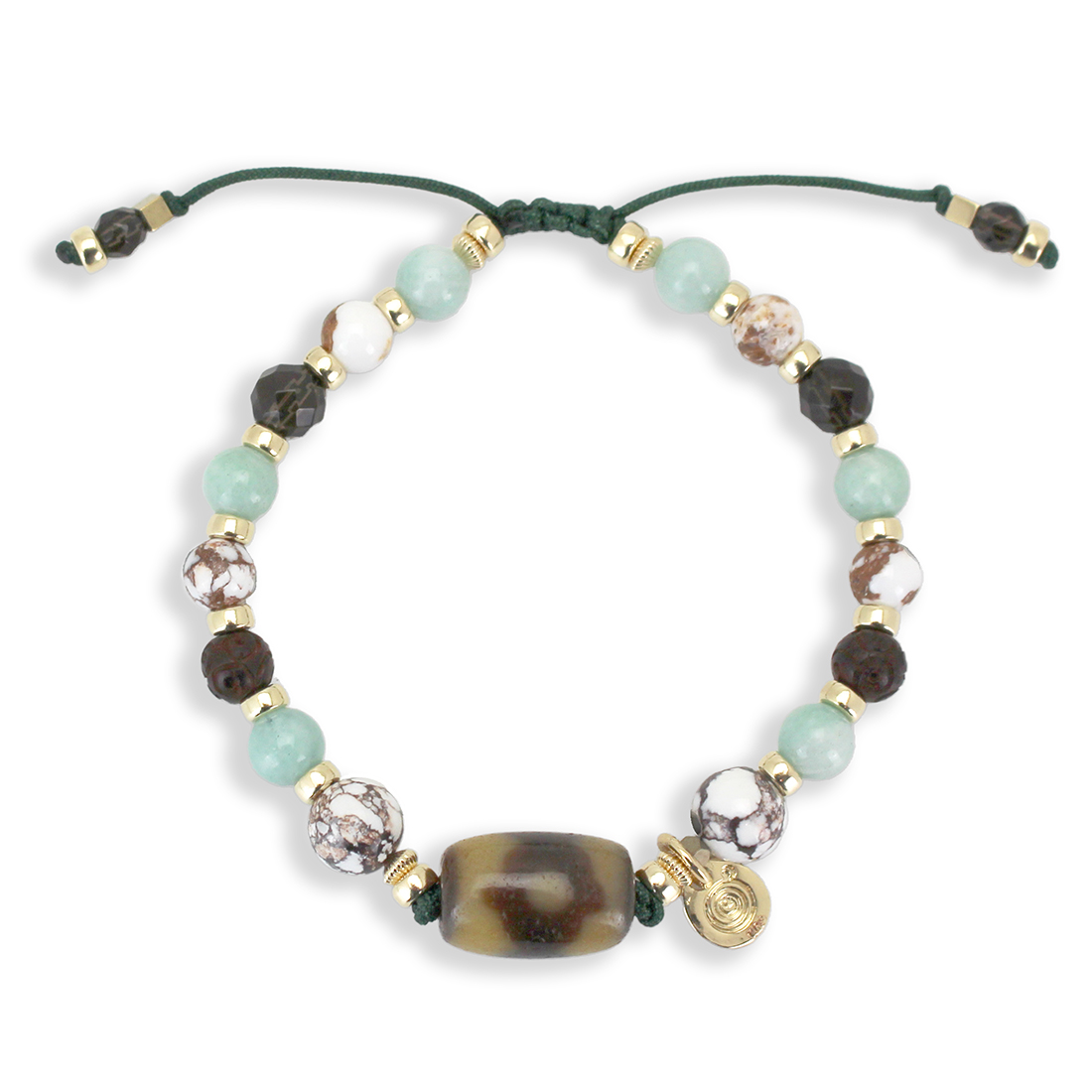 馬牙三眼天珠ブレスレット