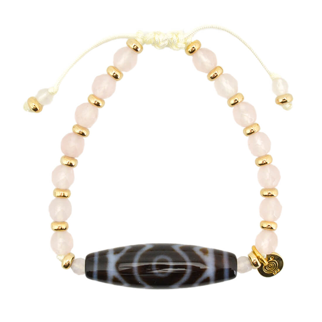 金剛蓮花三眼天珠ブレスレット