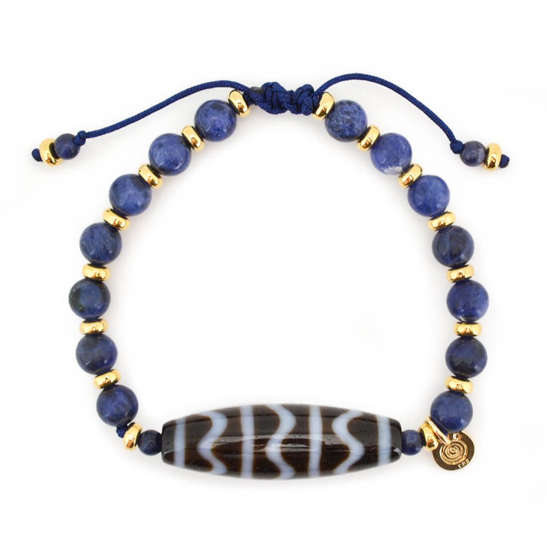 流水紋天珠ブレスレット