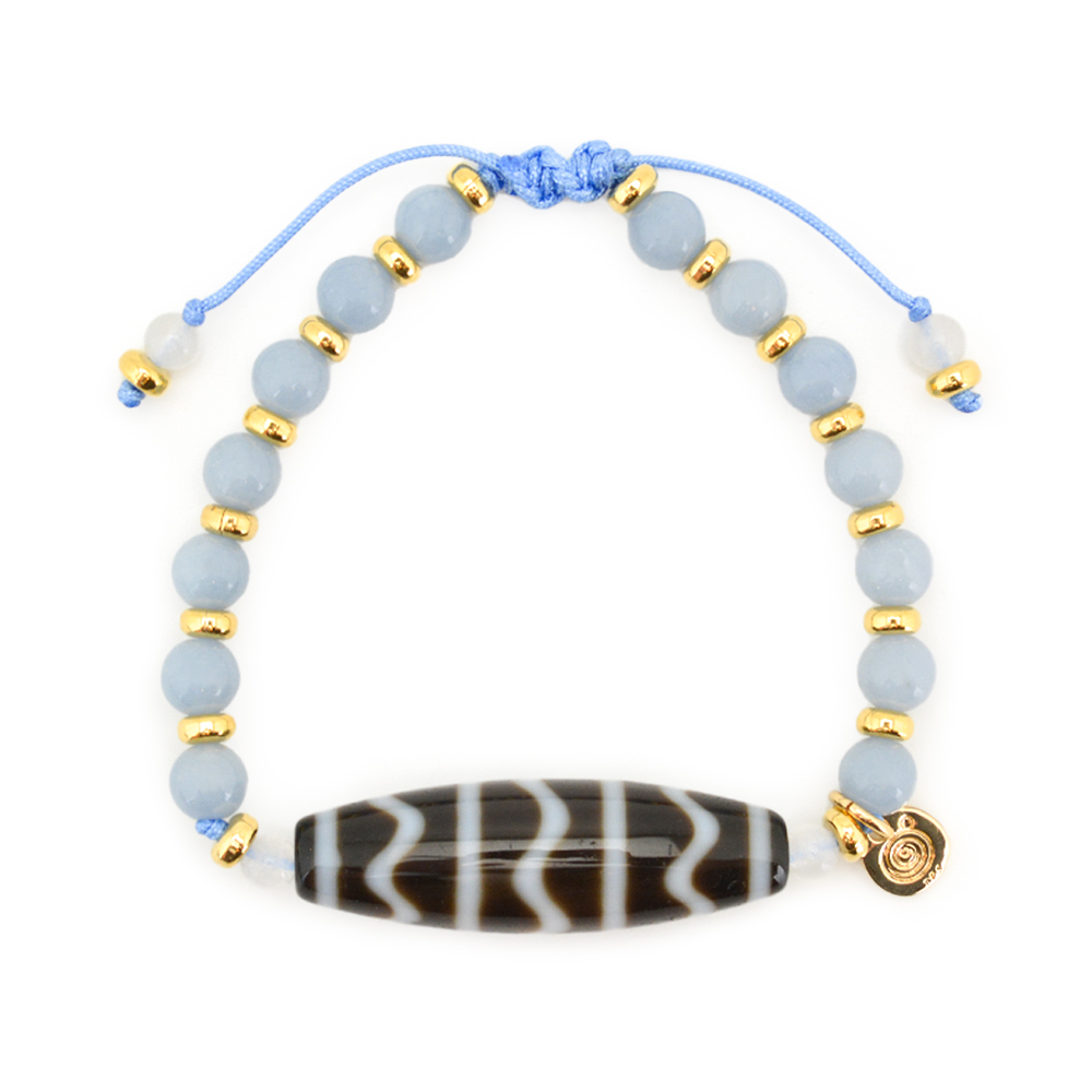 流水紋天珠ブレスレット