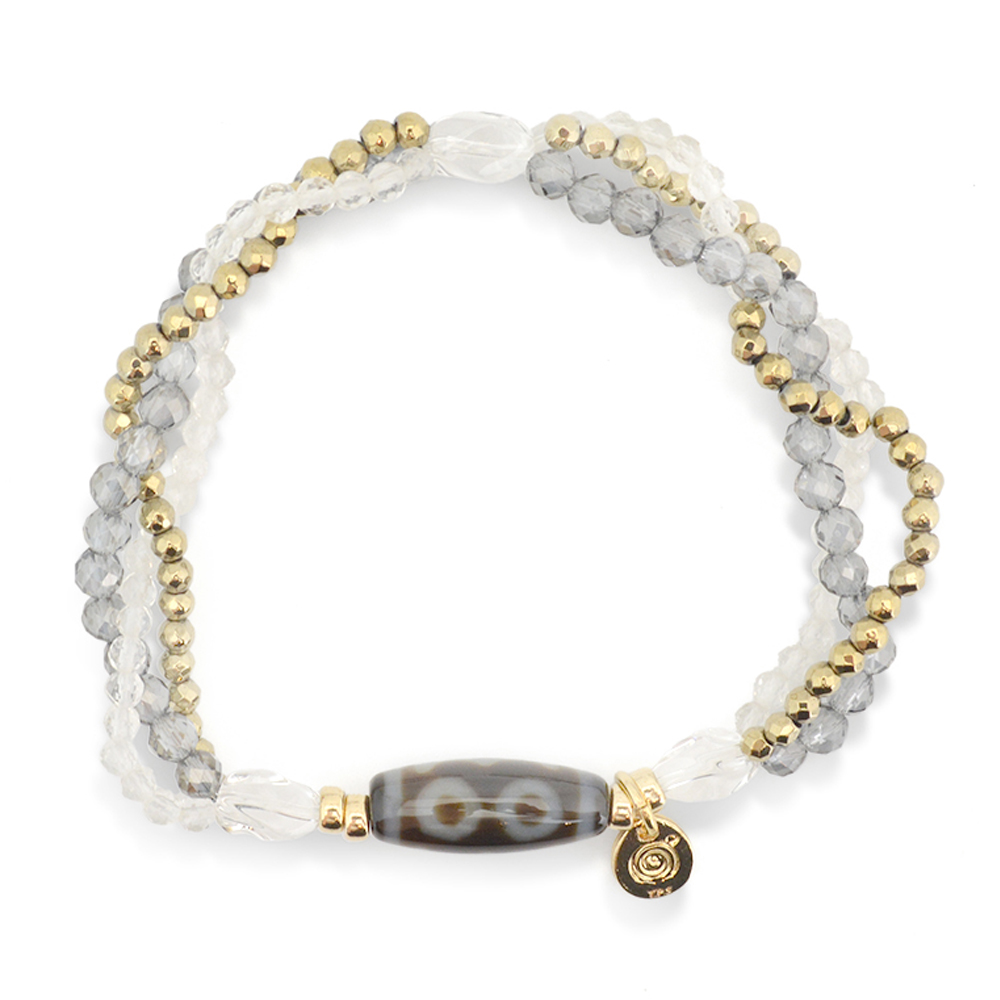 三眼天珠ブレスレット