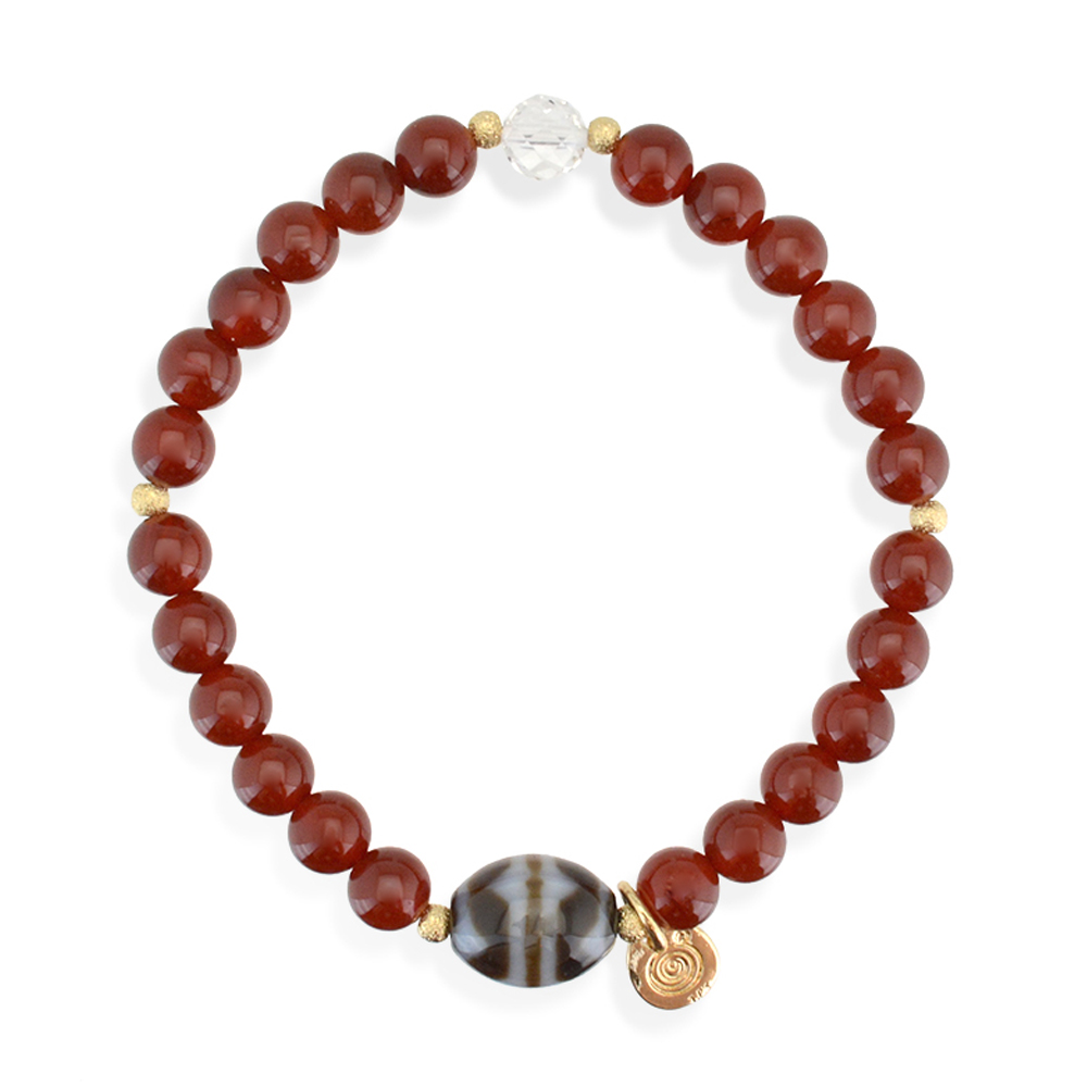 四線虎牙天珠ブレスレット