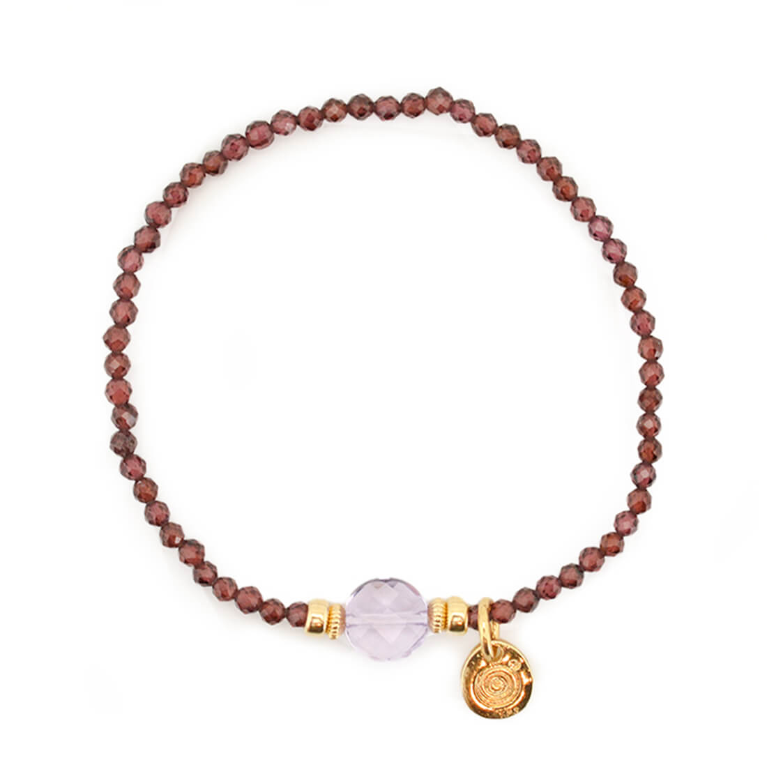 ガーネット＋アメシストブレスレット