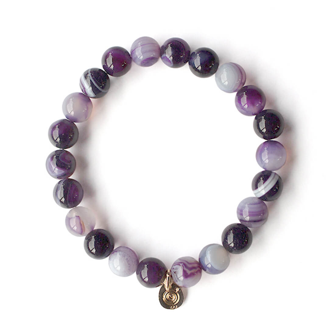 パープルアゲートブレスレット