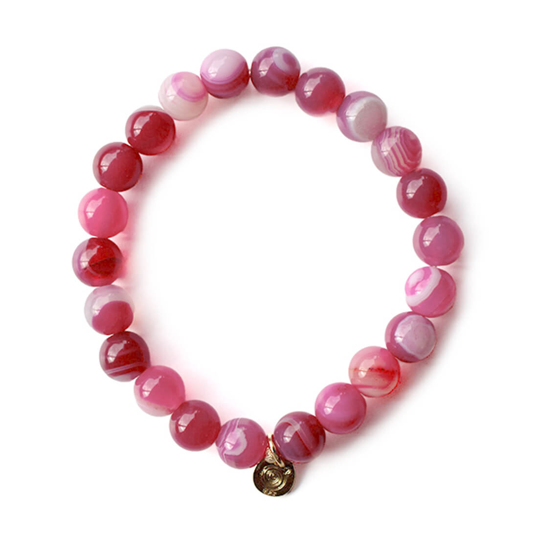 ピンクアゲートブレスレット