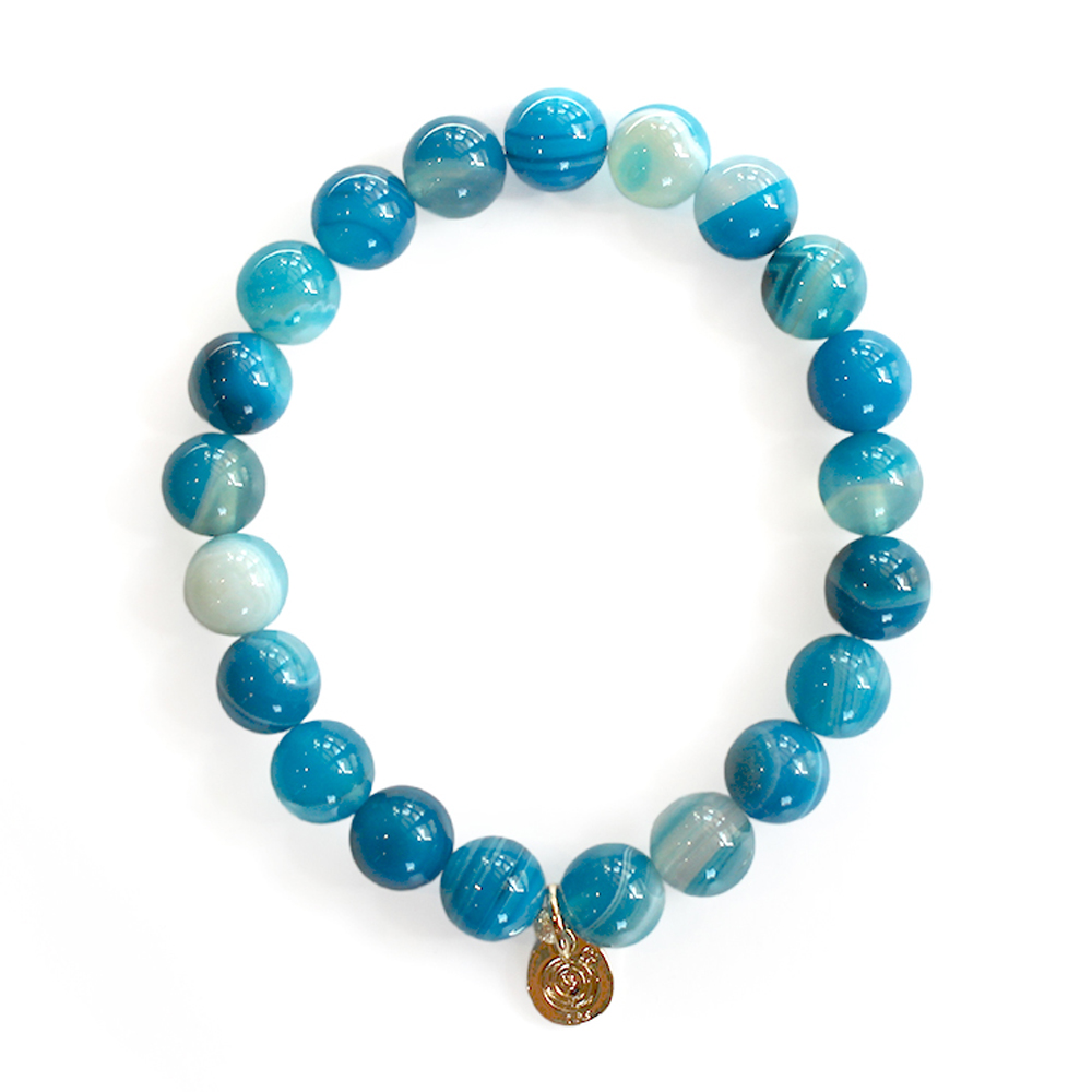 ブルーアゲートブレスレット