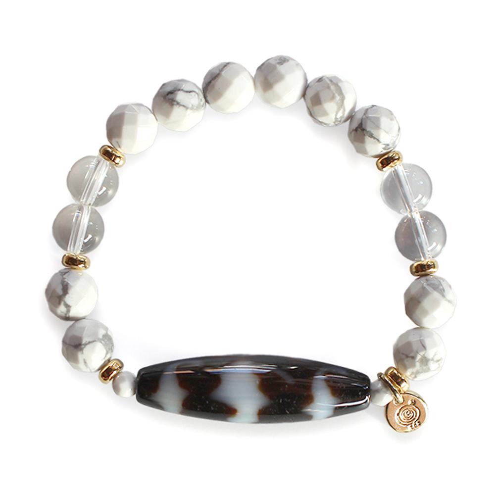 五福臨門天珠ブレスレット