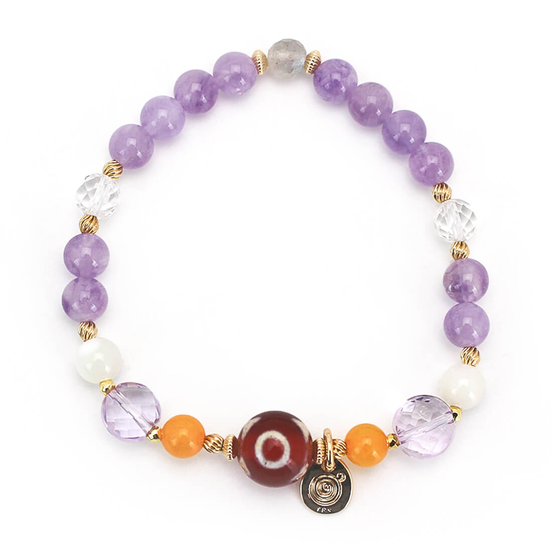 スプリングコレクション　三眼天珠ブレスレット