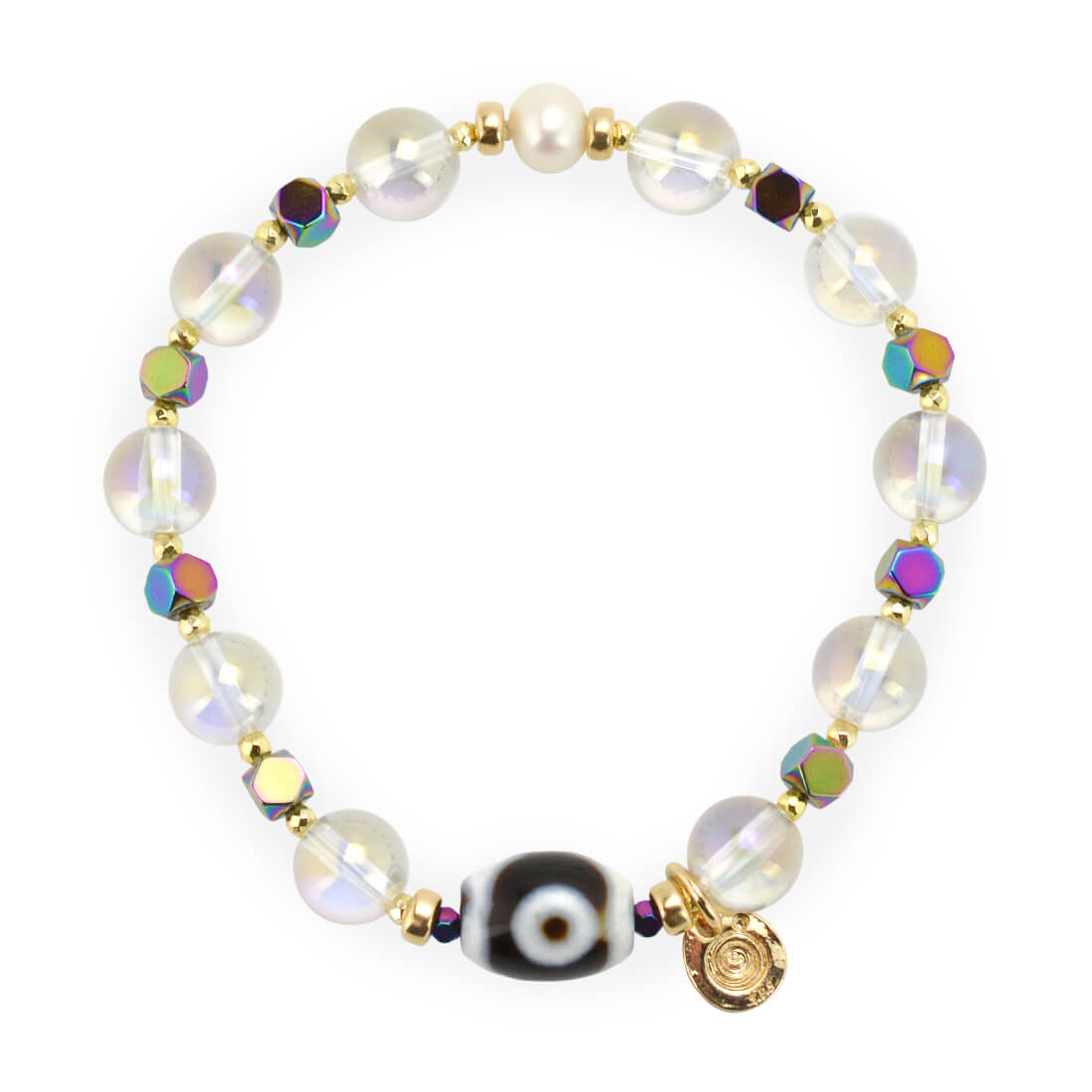 二眼天珠ブレスレット