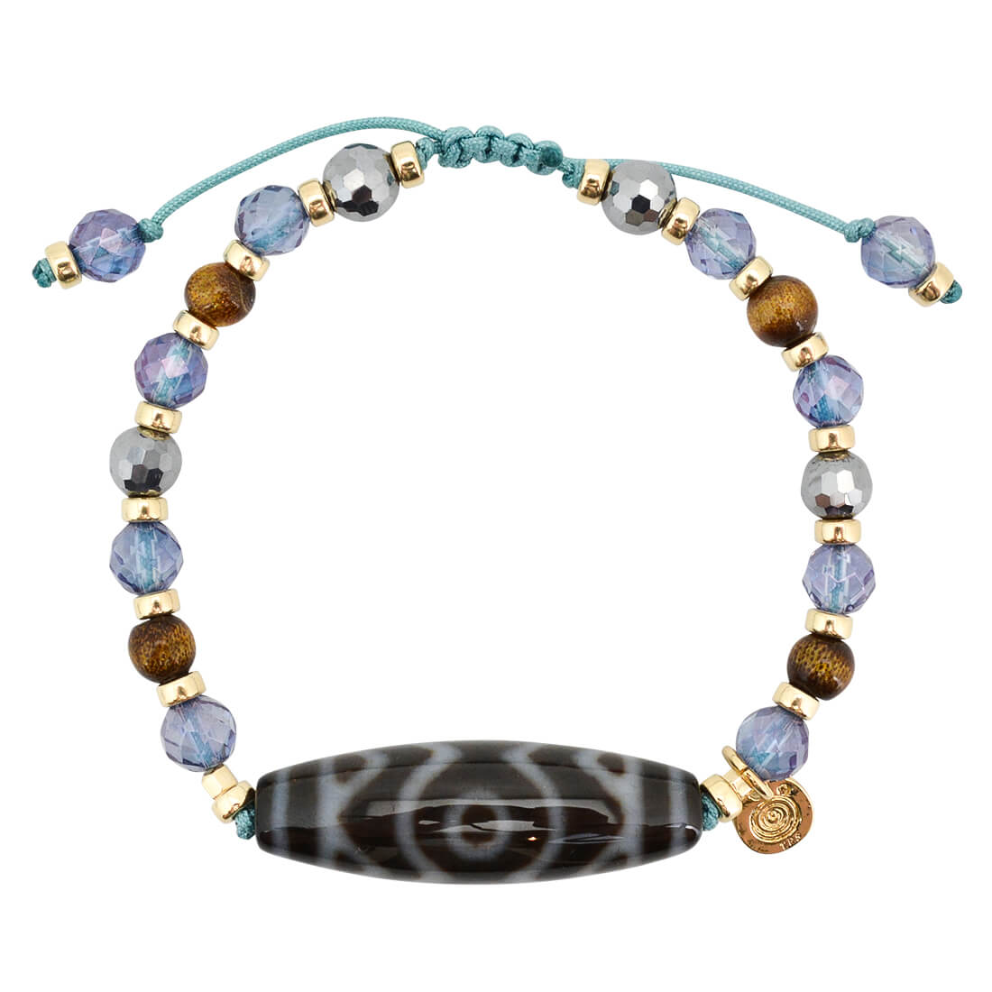 金剛蓮花三眼天珠ブレスレット