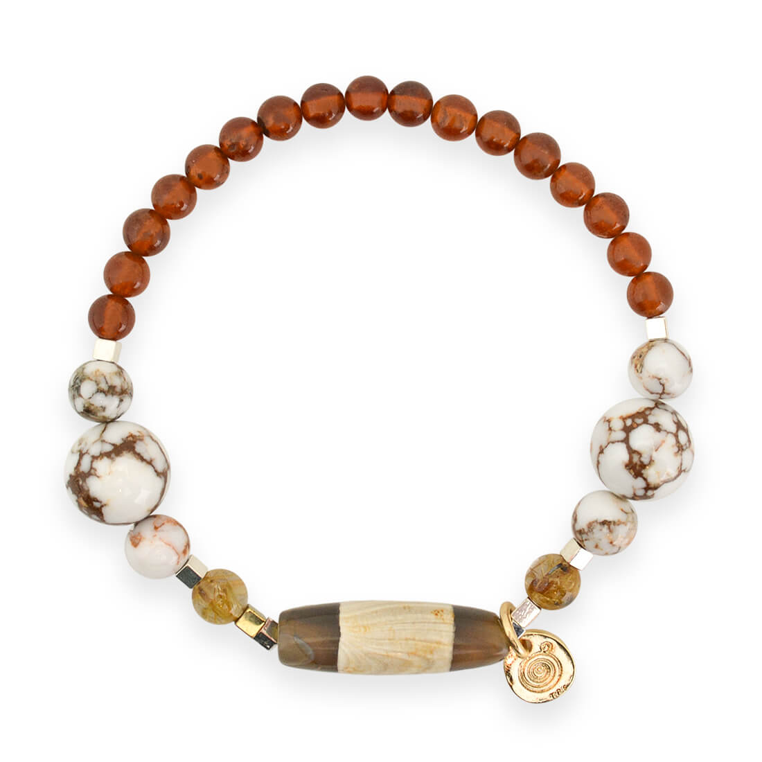 黒白天珠ブレスレット