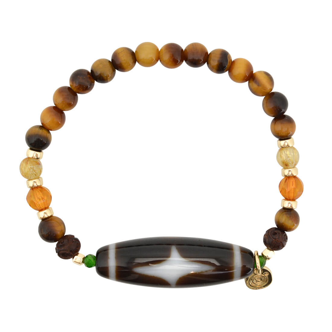 閃電五眼天珠ブレスレット