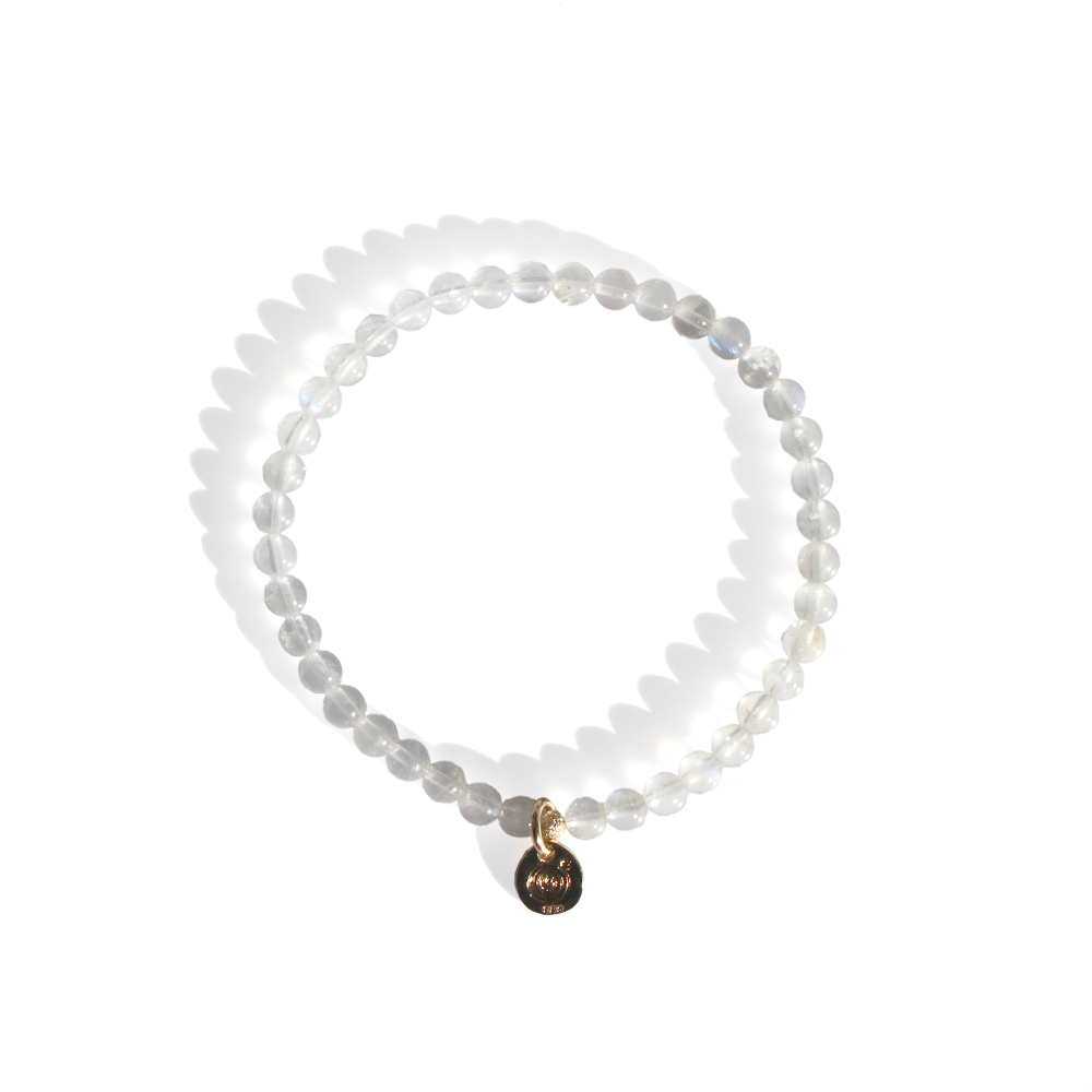 レインボームーンストーンブレスレット