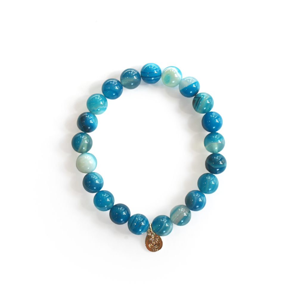 ブルーアゲートブレスレット