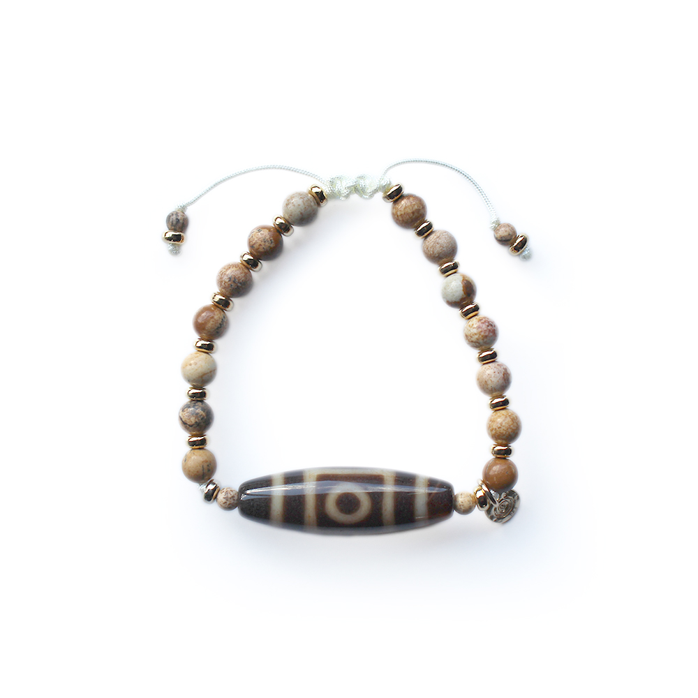 一眼天地天珠ブレスレット