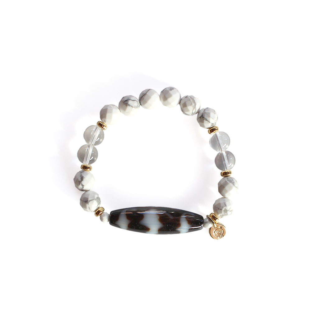 五福臨門天珠ブレスレット