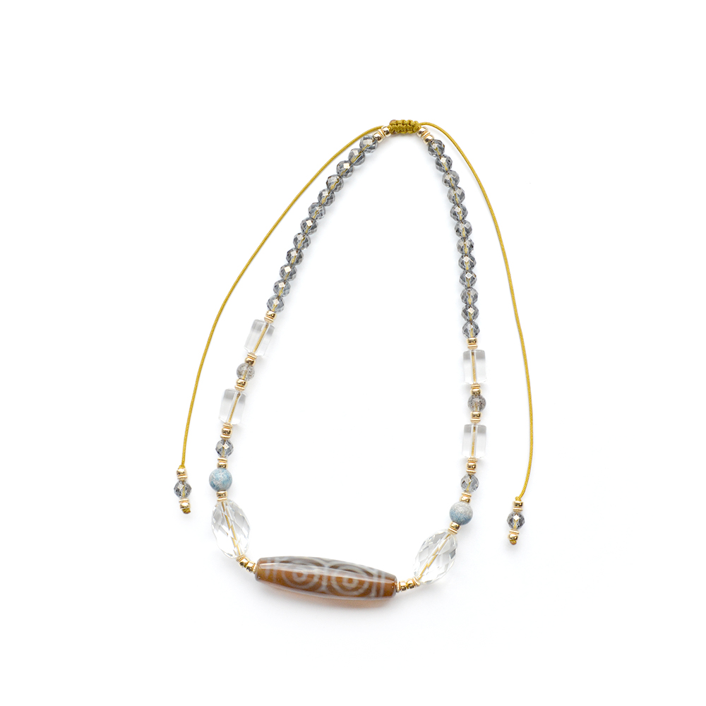 ウィンターコレクション　龍眼天珠ネックレス